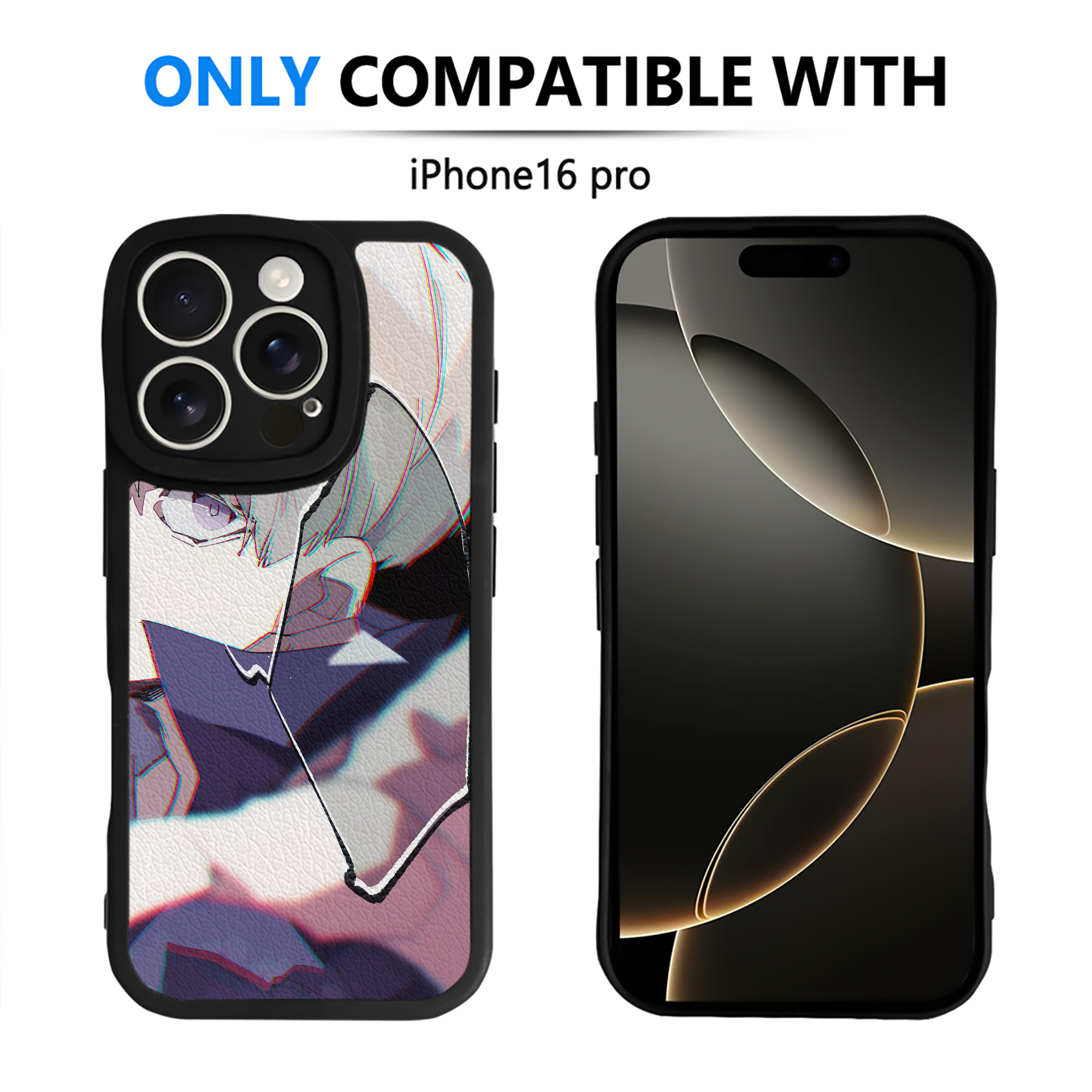 （画像用） 呪術廻戦 Jujutsu Kaisen 【iPhone 16シリーズ対応】シリコンスマホケース（レザー調） 材質：シリコン